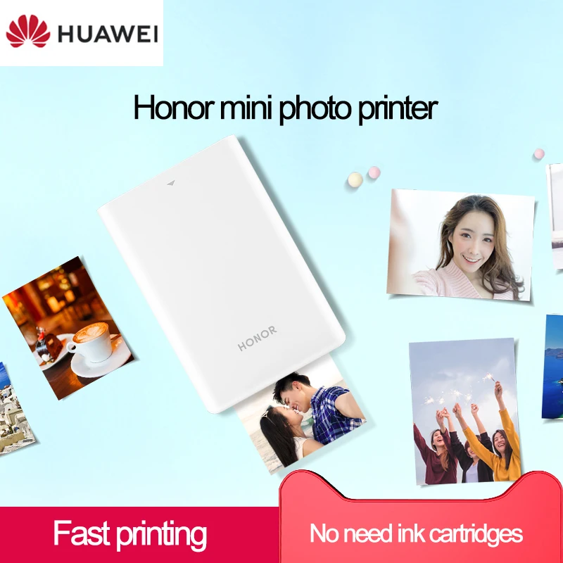 Карманный принтер HUAWEI Honor для портативного путешествия мини DIY фотобумага