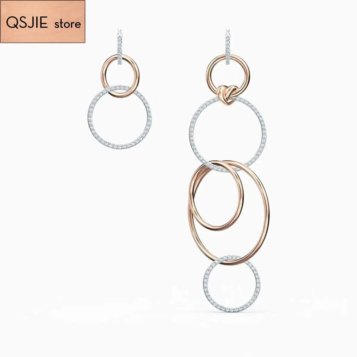 

High quality SWA new style. Super atmosphere round focus lady's Earrings