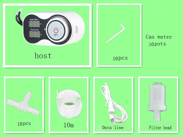 2021 New Smart Drip System Automatic Timer Watering Device Garden Water Pump Controller for Potted Plant Flower 