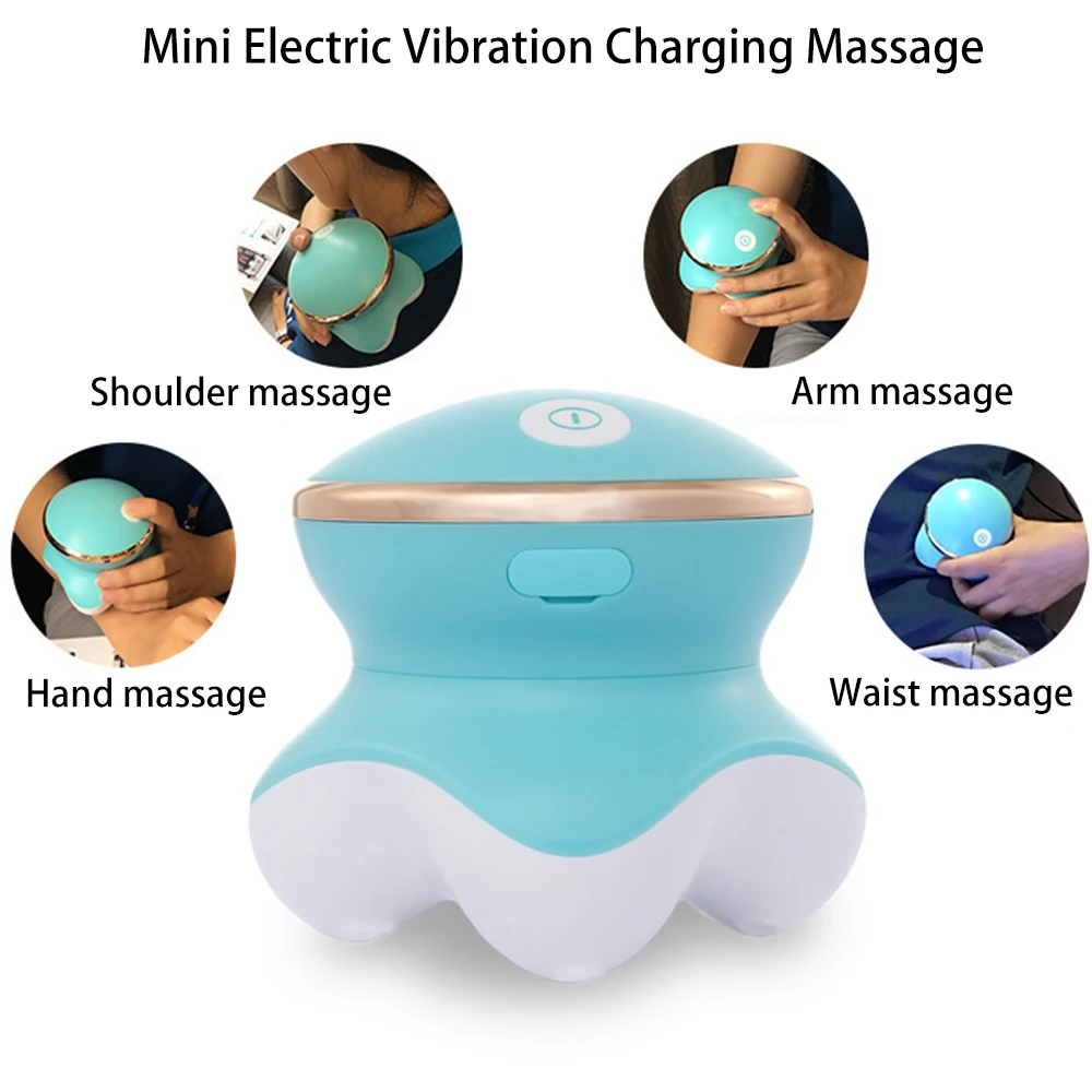 Wireless Mini Electric Handheld Massager Full Body Waist Neck Head Portable Vibration Massager USB Health Care Tool New