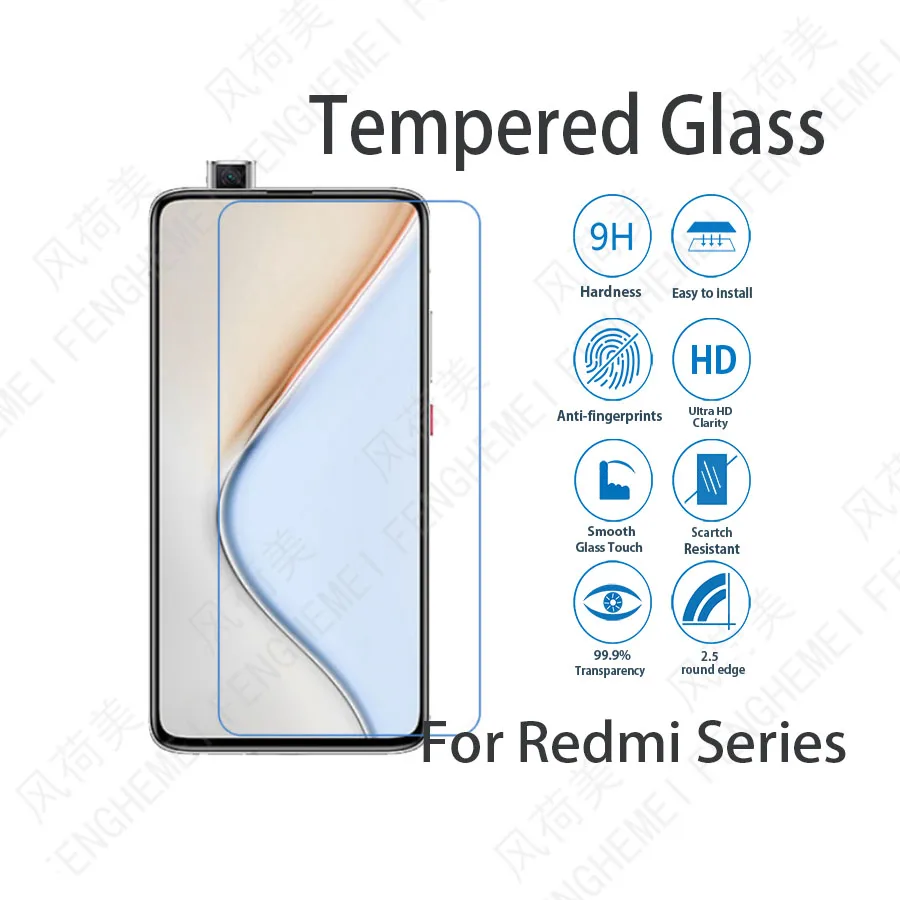 5 шт./лот для Xiaomi Redmi Go Y1 Lite Y2 Y3 2S 3S K20 K30 Pro FENGHEIMEI защита экрана из закаленного стекла |