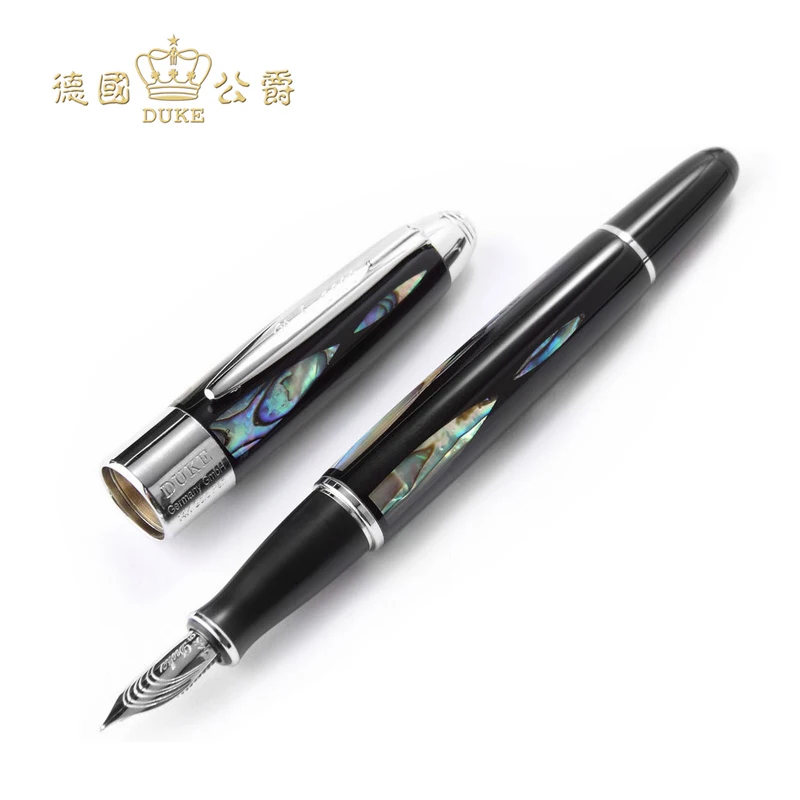 Ручка перьевая Серебристая и золотистая в подарочной коробке|luxury fountain pen|ink pengold nib