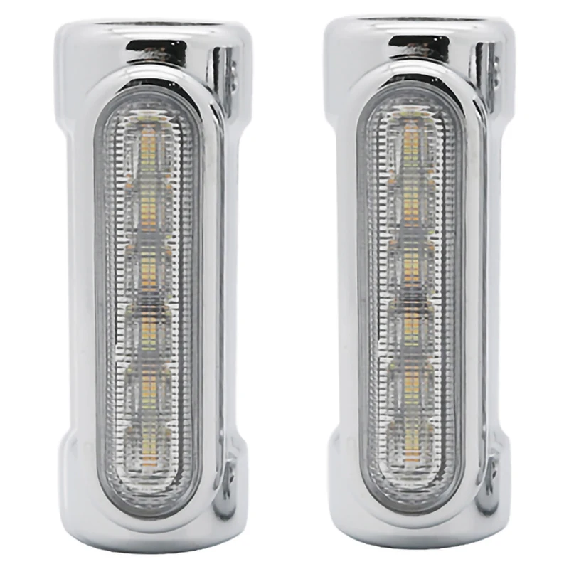 Silver Мотоцикл Led Highway Bar Switchback светильник вождения/светильник сигнала поворота для Harley - Цвет: Silver