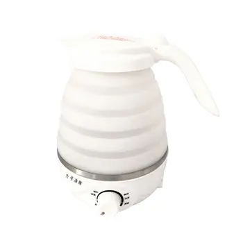 

Silicone folding cup mini kettle Portable electric kettle Intimate handle Rotary button switch Smooth water