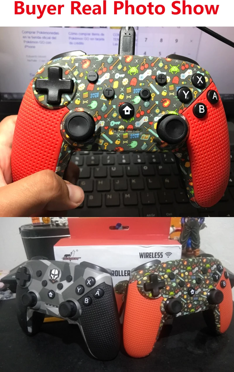 Беспроводной контроллер для Nintendo Switch Pro игровая консоль Bluetooth геймпад джойстик для Android/PC Аксессуары контроллер для PS3