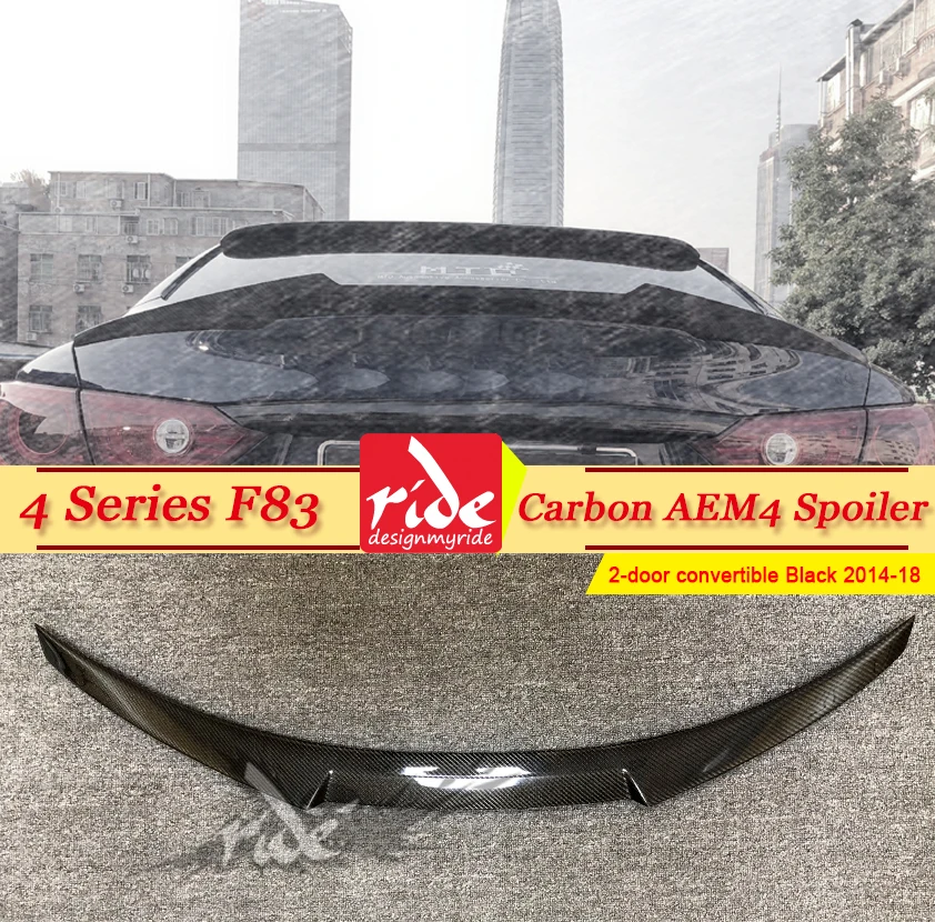 

F83 M4 style Rear Spoiler Wing Carbon Fiber For BMW 4 series 420i 425i 430i 435i 2-Doors Convertible Tail Spoiler Wing 2014-2018