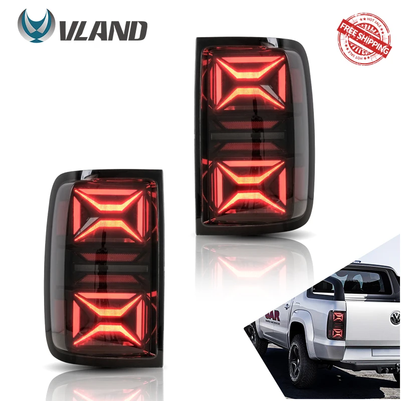 VLAND Rear Lamp Assembly LED Tail light For Volkswagen VW Amarok 2010- 2019 2020 With Sequential Turn Signal auto Accessories | Автомобили