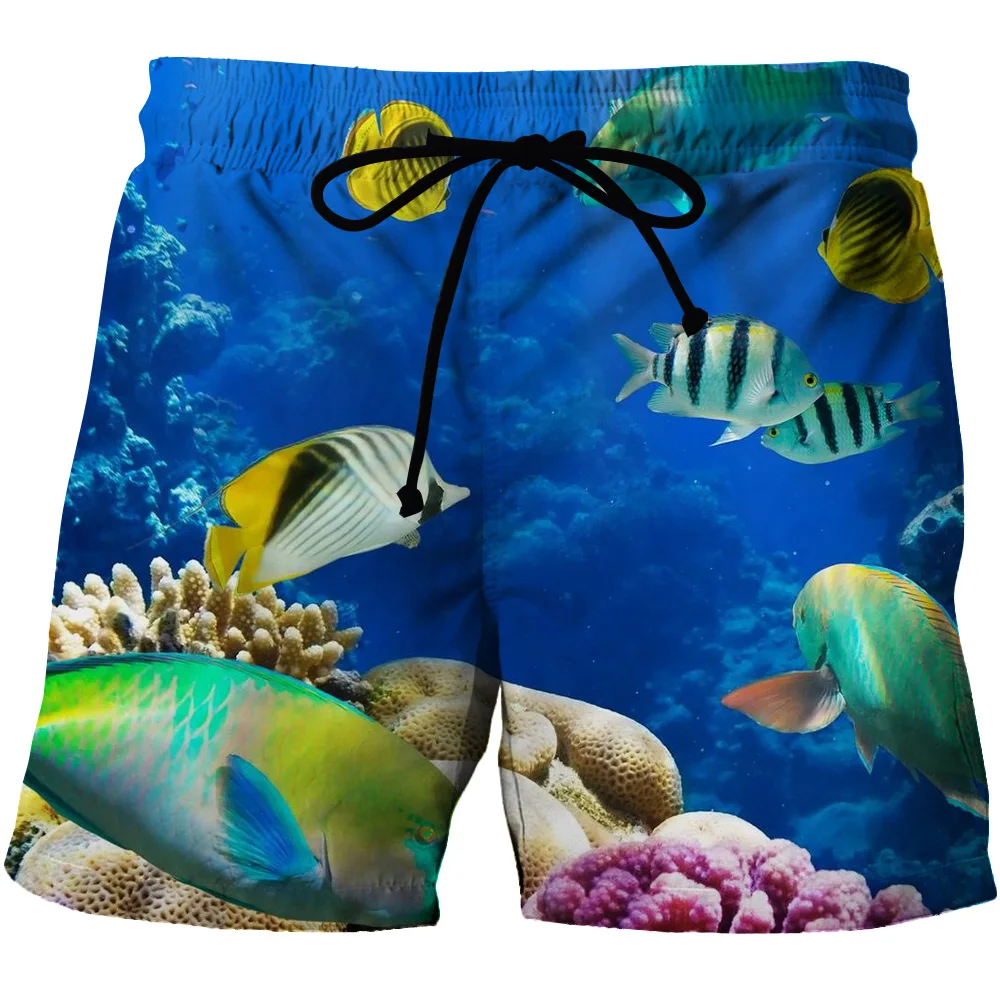 Teenagers Tasteful Casual Sports Printed Quick-drying Shorts S-6XL Brand Men's 3D Clear Water Lily Pattern Beach | Мужская одежда