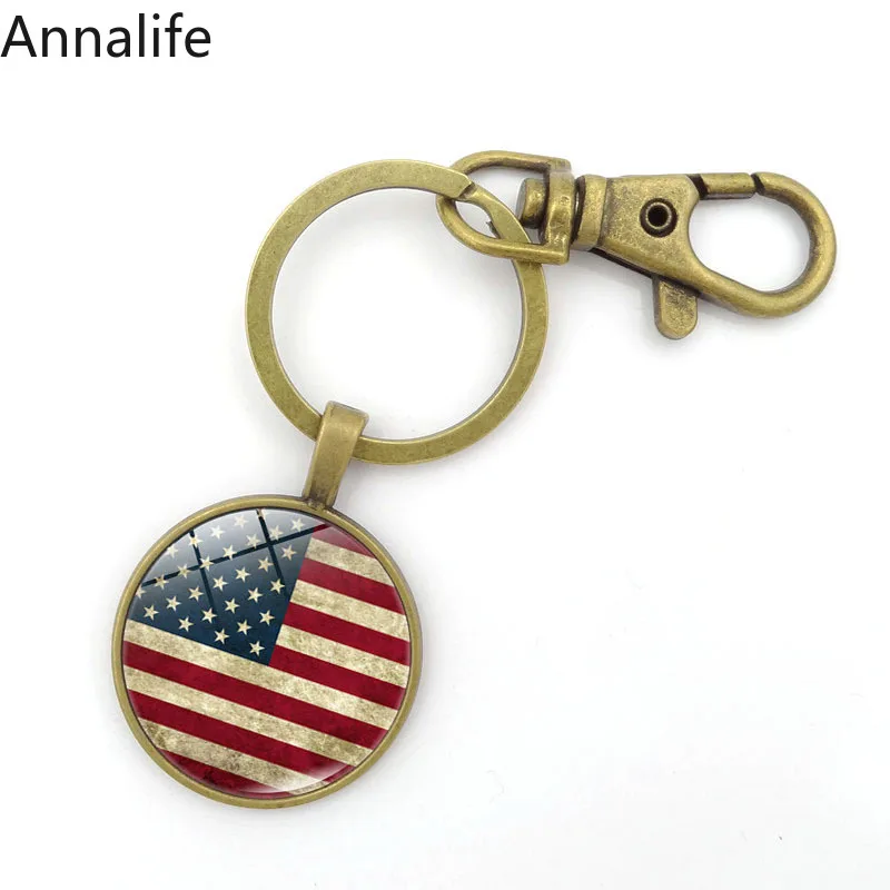 Новинка, американский стиль, страна, флаг, брелок, США, сувенир, флаг, металлический брелок для путешествий, сувенир, подарок