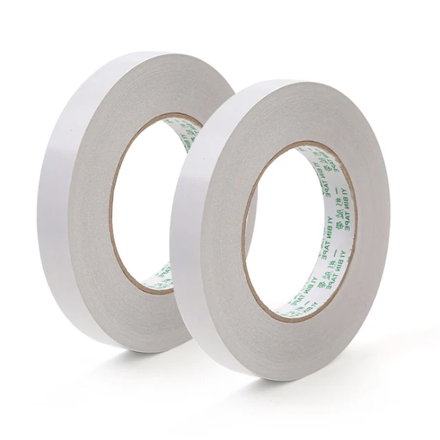White Doublesided Tape Paper Ultrathin HighAdhesive Cotton Tape Self