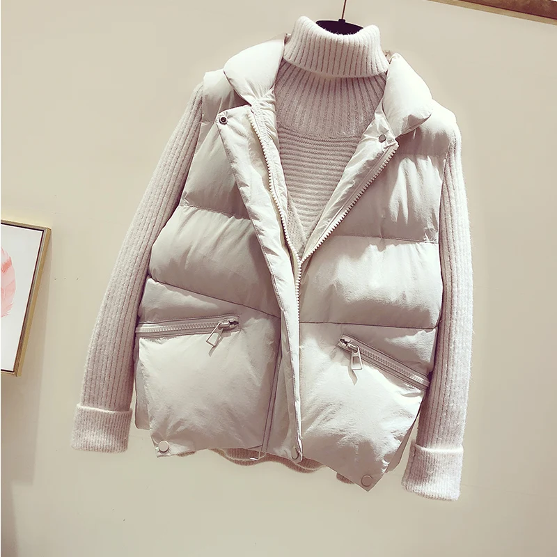 Дешевая, новинка, Осень-зима,, женская модная повседневная теплая жилетка, верхняя одежда FP328