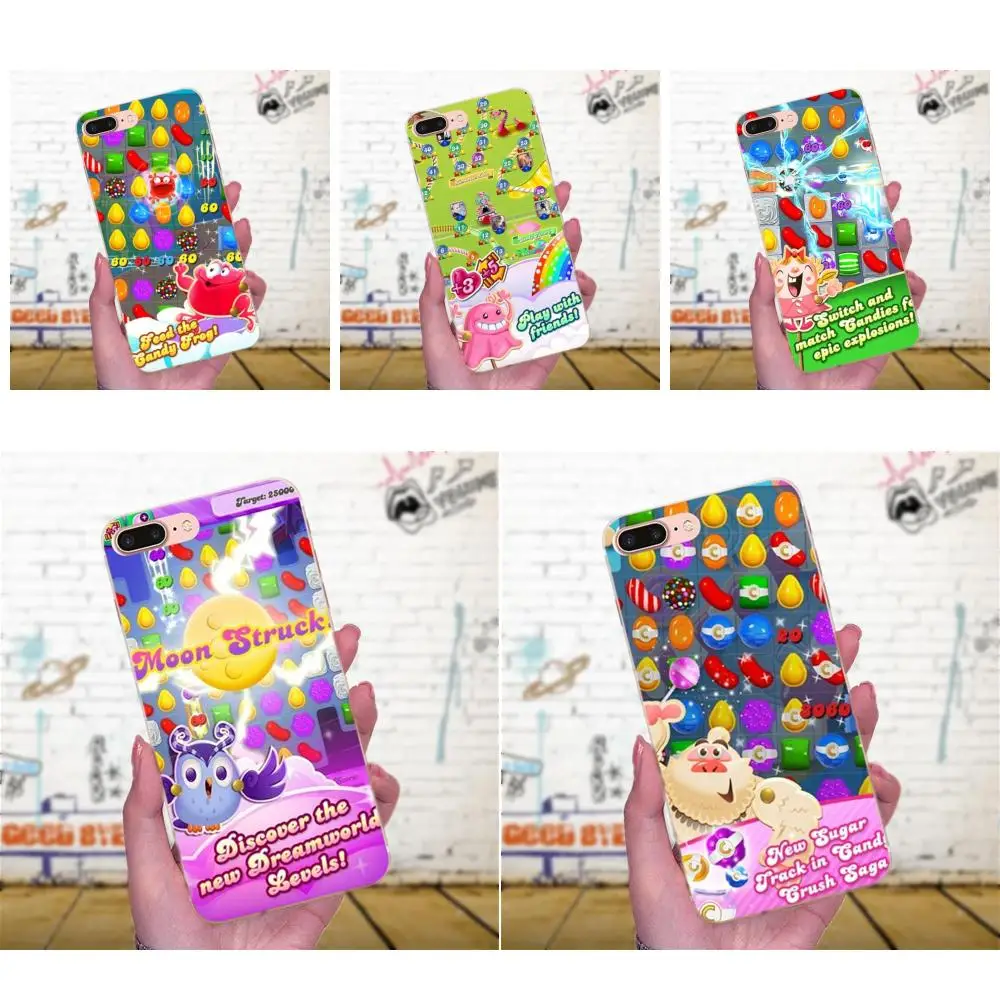 Роскошный защитный чехол для телефона Candy Crush Saga Galaxy A3 A5 A7 On5 On7 2015 2016 2017 Grand Alpha G850 Core2