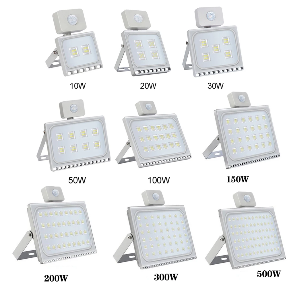 500W 300W 200W 150W 100W 50W 30W 20W 10W LED Flood Light Outdoor Lamp Spotlight 