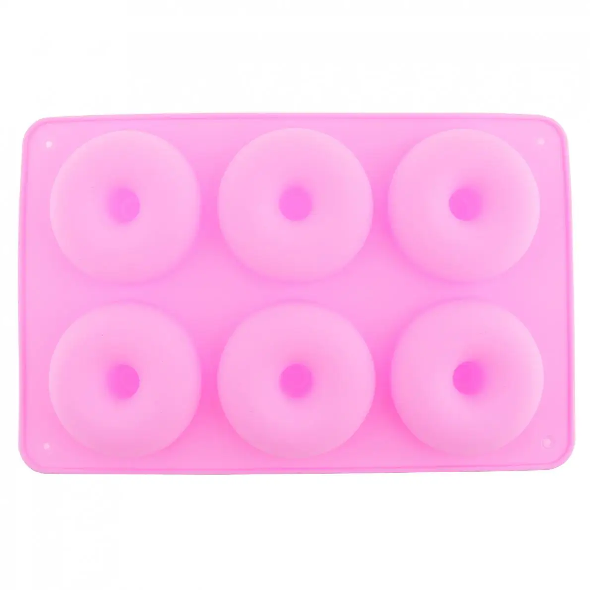 Six Grid Pink Round Silicone Chocolate Mould Aromatherapy Handmade Soap Mold Aroma Diffuser For Bake DIY