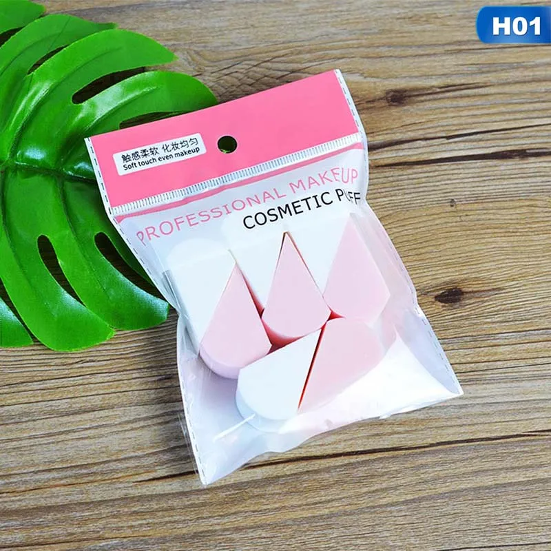 Triangle Puff 8 шт. супер мягкий без порошка Губка Puff 8 Cut одноразовый макияж Губка Puff влажный и сухой спонж инструменты для макияжа