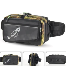 Unisex Adjustable Strap Portable Waterproof Protective Wear Resistant Multipurpose Oxford Cloth Outdoor Fishing Bag Waist Pack