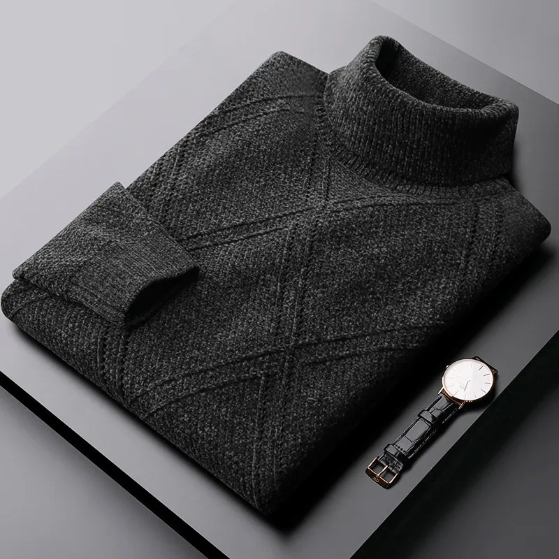 絶対お得です Iwhanker秋と冬のメンズセーター高級タートルネック無地シェニールセーター男性ファッションスリムフィット男セーター2xl 特売イチオリーズ Ongoing Southloopmarket Com