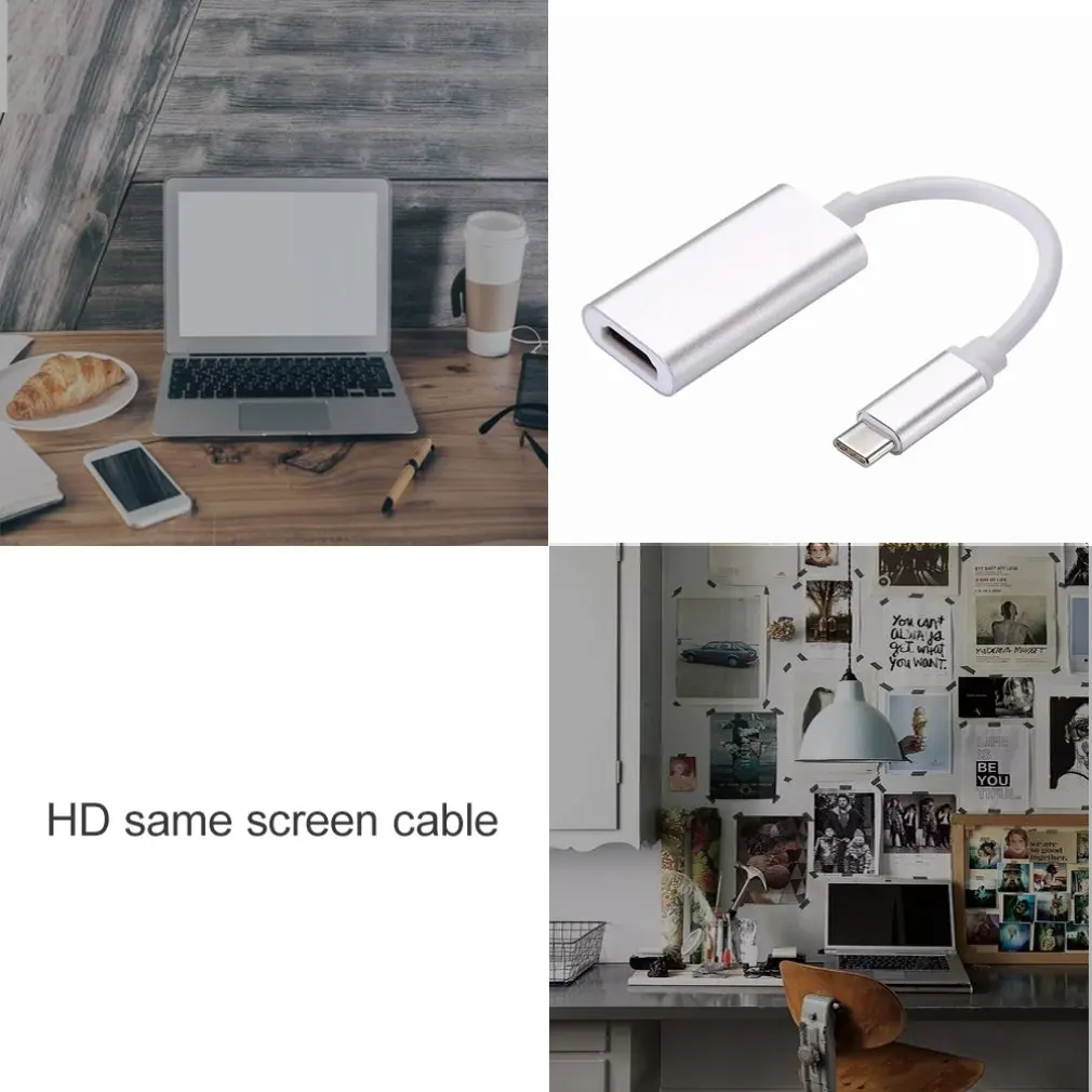 Type C HDMI совместимый кабель для одного и того же экрана Hd Usb 3 1 с мобильным