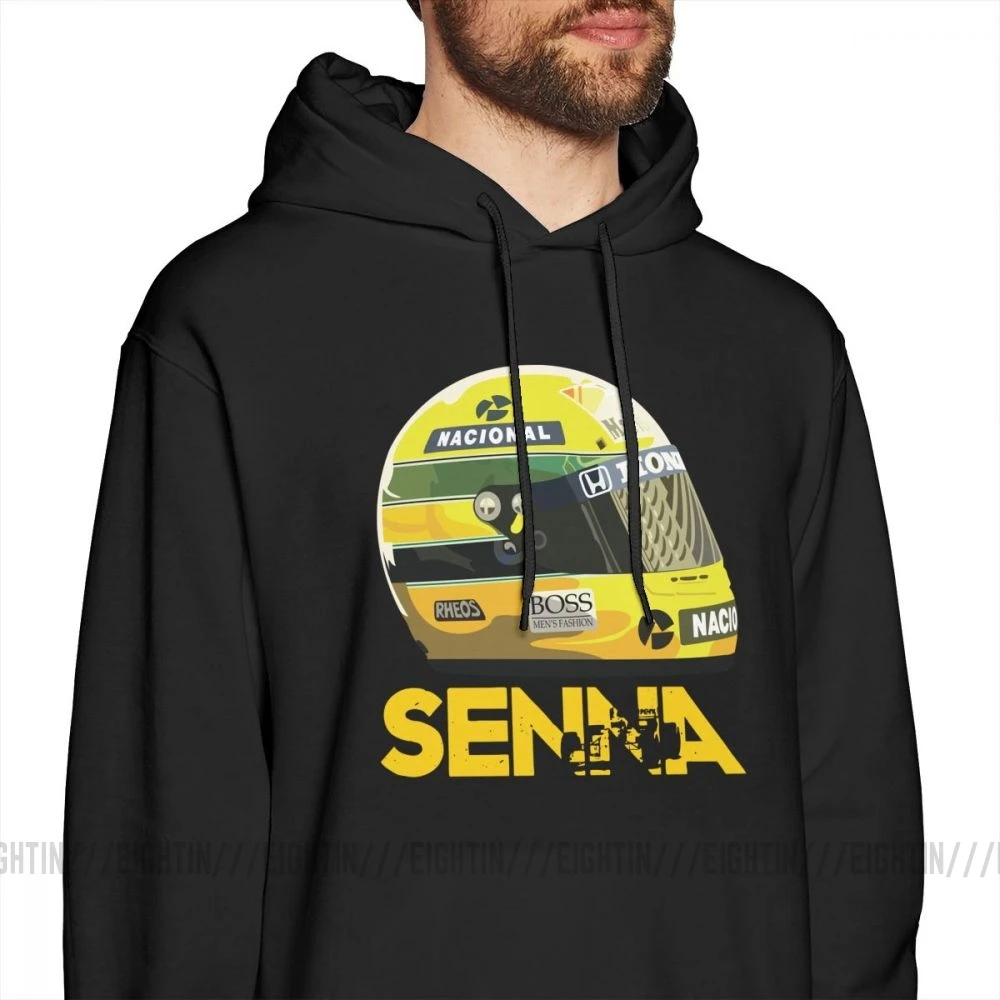 Ayrton Senna шлем гоночная Толстовка Мужская хип-хоп толстовка рубашка очищенный хлопок Толстовка с принтом
