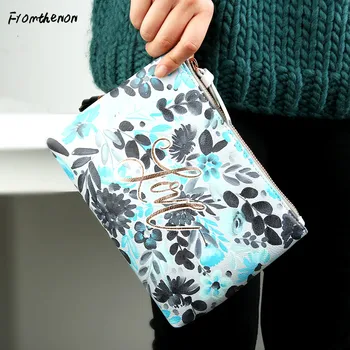 

Colorful Ocean Series Leather Pencil Case School Office Pencil Bag Cosmetic Makeup Bag Girls Chancellory Gift Stationery