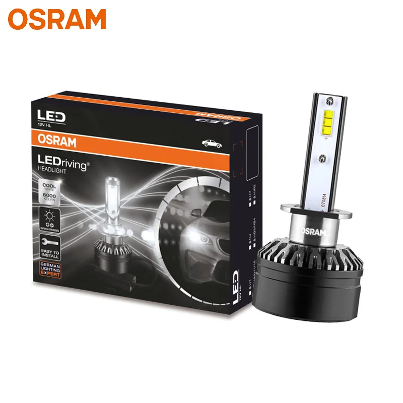 Лампа Ксеноновая OSRAM СВЕТОДИОДНЫЙ H1 H4 H7 H8 H11 H16 H1R2 HB2 HB3 HB4 9003 9005 9006 9012 фар автомобиля 12V светодиодный расклинивающий HL 6000K светодиодный авто лампы(двойная - Испускаемый цвет: H1