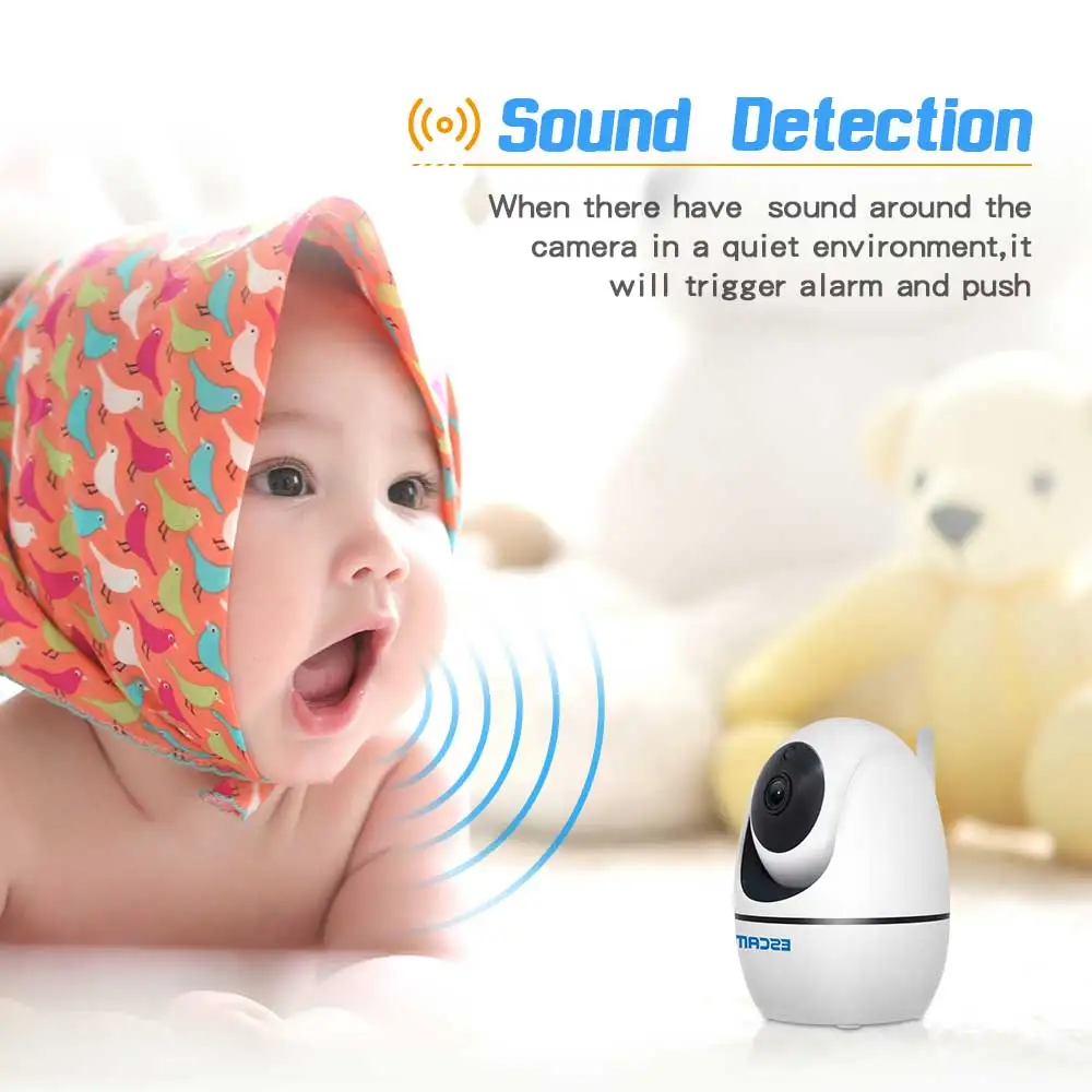 Ceny 2019 gorąca sprzedaż ESCAM PVR008 2MP 1080P automatyczne śledzenie bezprzewodowa kamera ptz wykrywanie ruchu P2P kamera IP