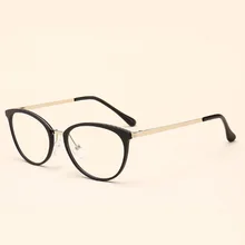 Женские очки кошачий глаз, оправа, оптические очки, модная металлическая оправа, очки по рецепту, компьютерные очки, фирменный дизайн