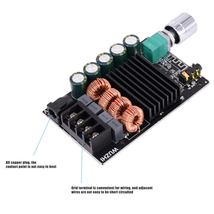 100WX2 Bluetooth цифровой усилитель доска 2 канала аудио усилитель модуль с фильтром TPA3116 DC128