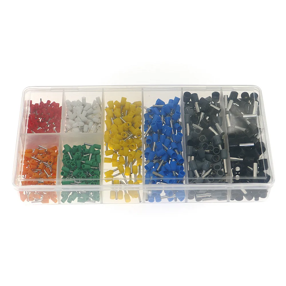 800Pcs Insulated Wire Cord Crimp Connector Terminal Pin with Box | Электронные компоненты и принадлежности