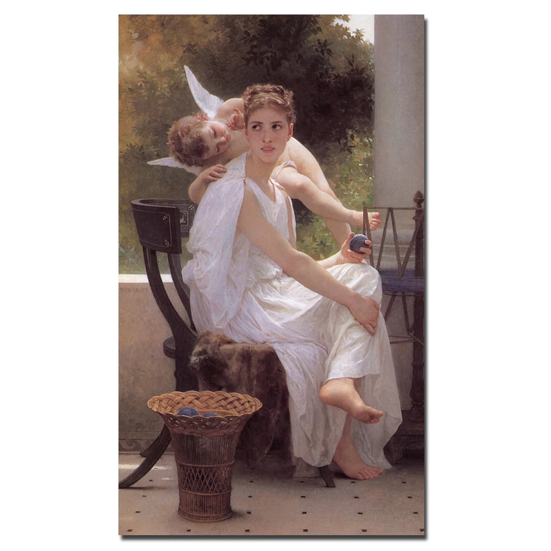 Work Interrupted by William Adolphe Bouguereau in 1891