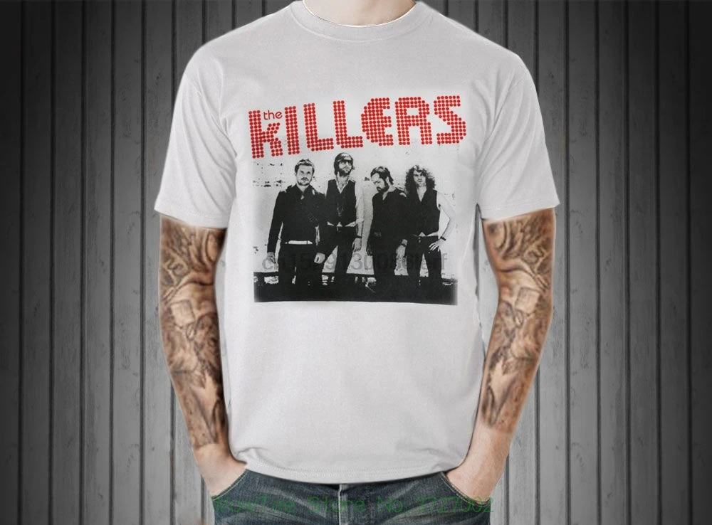 Мужская Винтажная футболка в стиле ретро с принтом The Killers модная панк-рок 2019 |