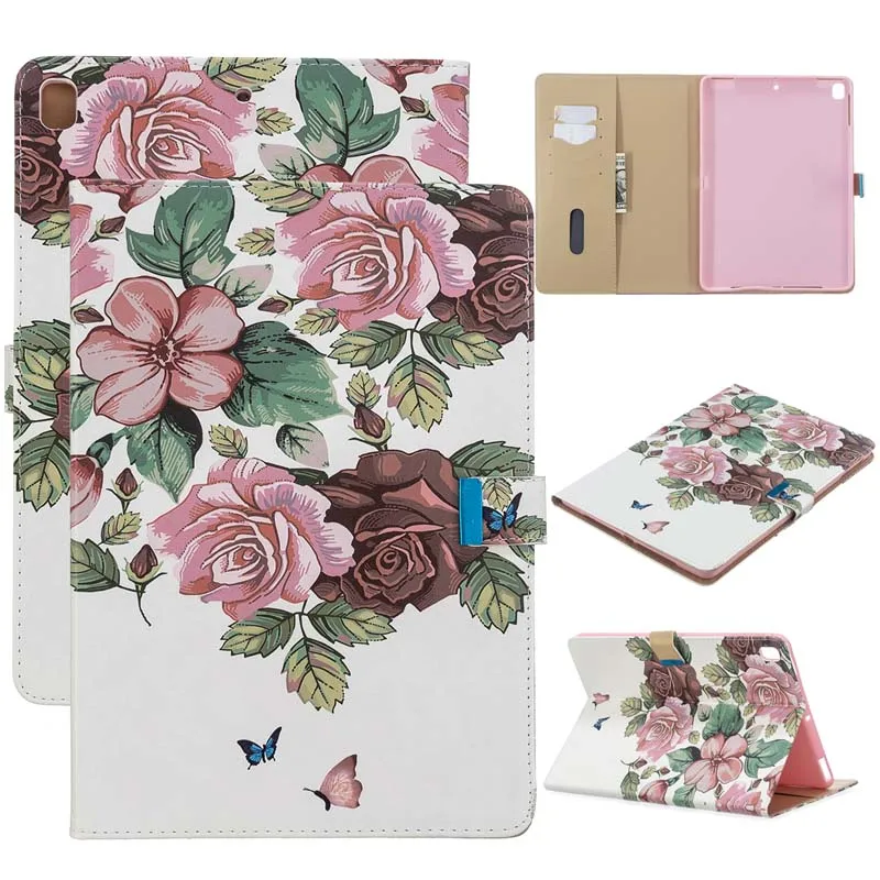 Case Чехол для Apple iPad Air 1, 2, iPad 5, 6, 7, 8, 9, iPad 9,",, Pro, 9,7, чехол, кожаный чехол с подставкой, авто пробуждение, спящий чехол - Цвет: Case