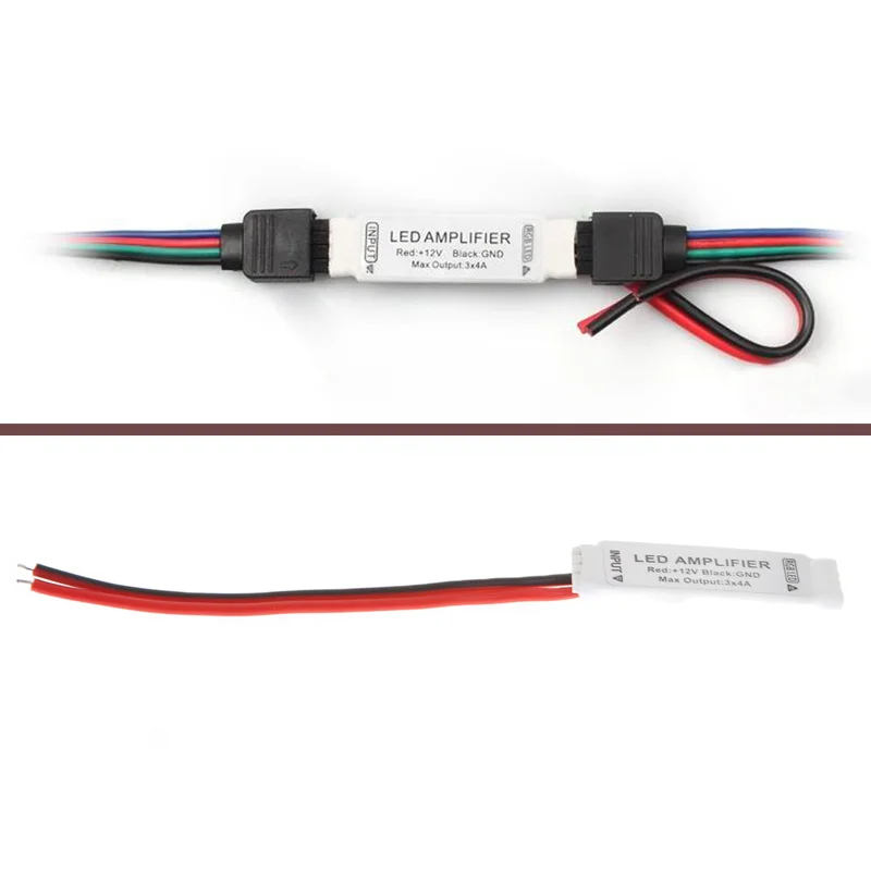 

Mini Signal Amplifier Repeater for 5050 3528 SMD RGB LED Light Strip DC 12V