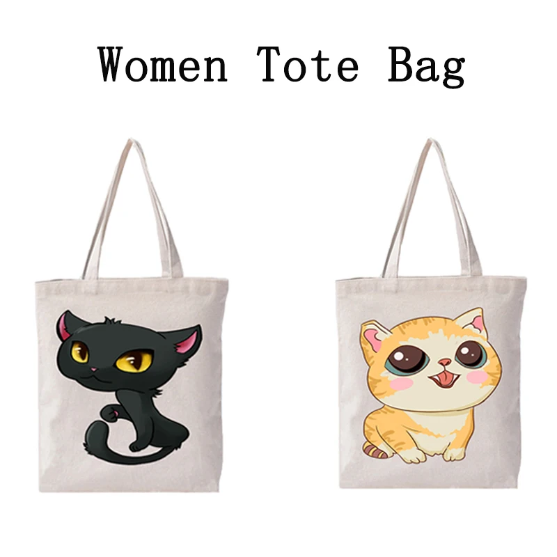 

Women Tote Bags Shopping Eco Reusable Foldable Canvas Shoulder Bag Travel Storage Handbag Christmas Gift Package  