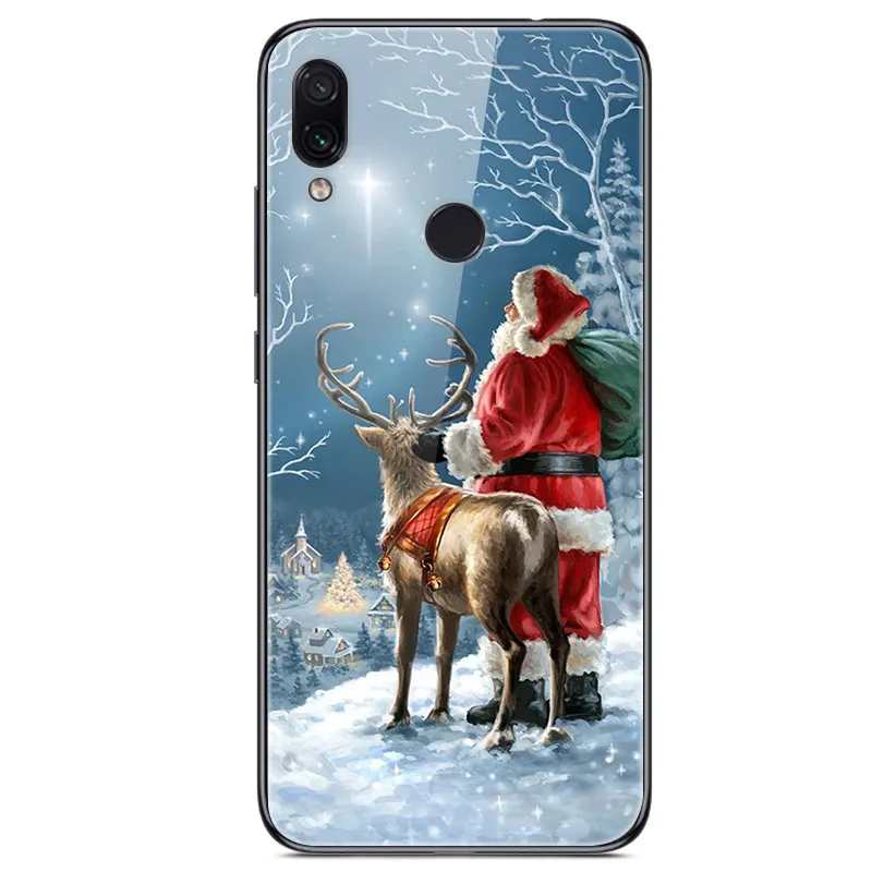 13 Рождественский чехол для телефона s для huawei Honor 20 Pro 8X Max 8A mate 20 Pro 10 P30 P20 Lite P Smart Z Plus Nova 3i чехол из закаленного стекла - Цвет: 13
