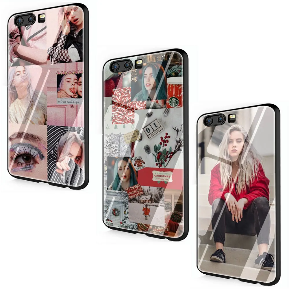 Billie Eilish девушка закаленное стекло крышка чехол для Huawei P10 P20 P30 mate 20 Honor 9 10 Lite Pro 7A 8X P Smart