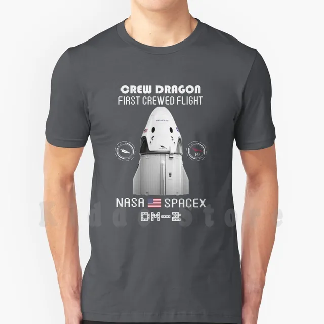 Cool Tee Crew Dragon Tesla Spacex Elon 