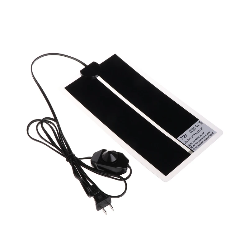 Calentador de temperatura ajustable para cama de anfibios, estera de 100-120V, enchufe US 50JD