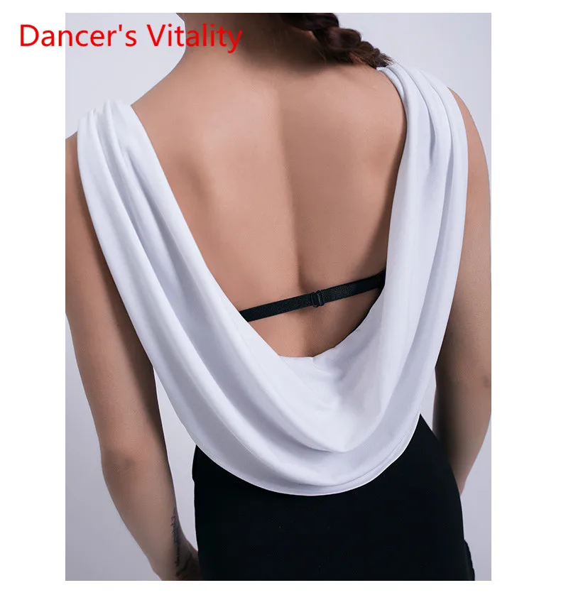 Латинский танец платье профессии женский взрослый сексуальный V-образным вырезом с кисточкой юбка конкурс танцевальный костюм одежда для упражнений