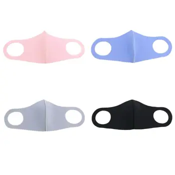 

1Pc Unisex 3D Microfiber Sponge Breathable Mouth Mask Dustproof Anti-Pollution Washable Earloop Elastic Respira