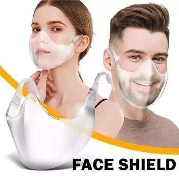 

Radical Alternative Transparent Shield Durable Protective Face Cover Mask Safety Anti-Fog Mouth Cover Combine Reusable S