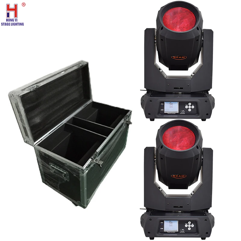 moving head 350W 350 Вт Луч 17R двойная Призма движущаяся голова луч светильник ing sharpy DMX сценический светильник с fly чехол(2 шт./лот - Цвет: moving head 350W