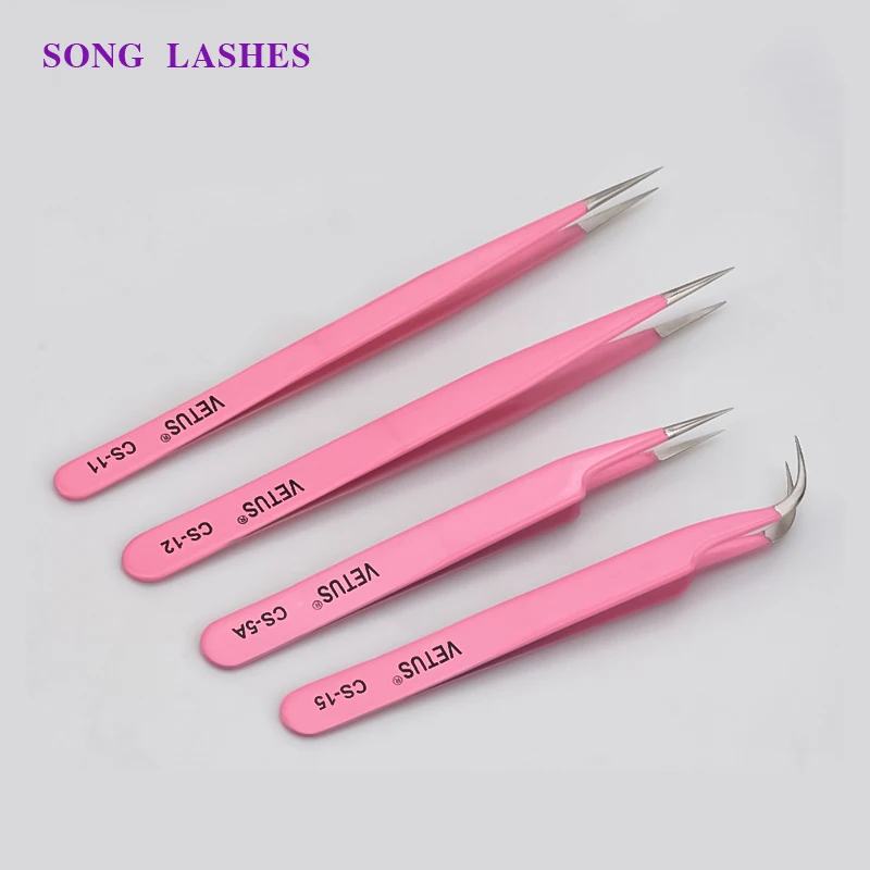 Song Lashes высокого качества Профессиональные для ресницы, наращивание ресниц Пинцет mix CS