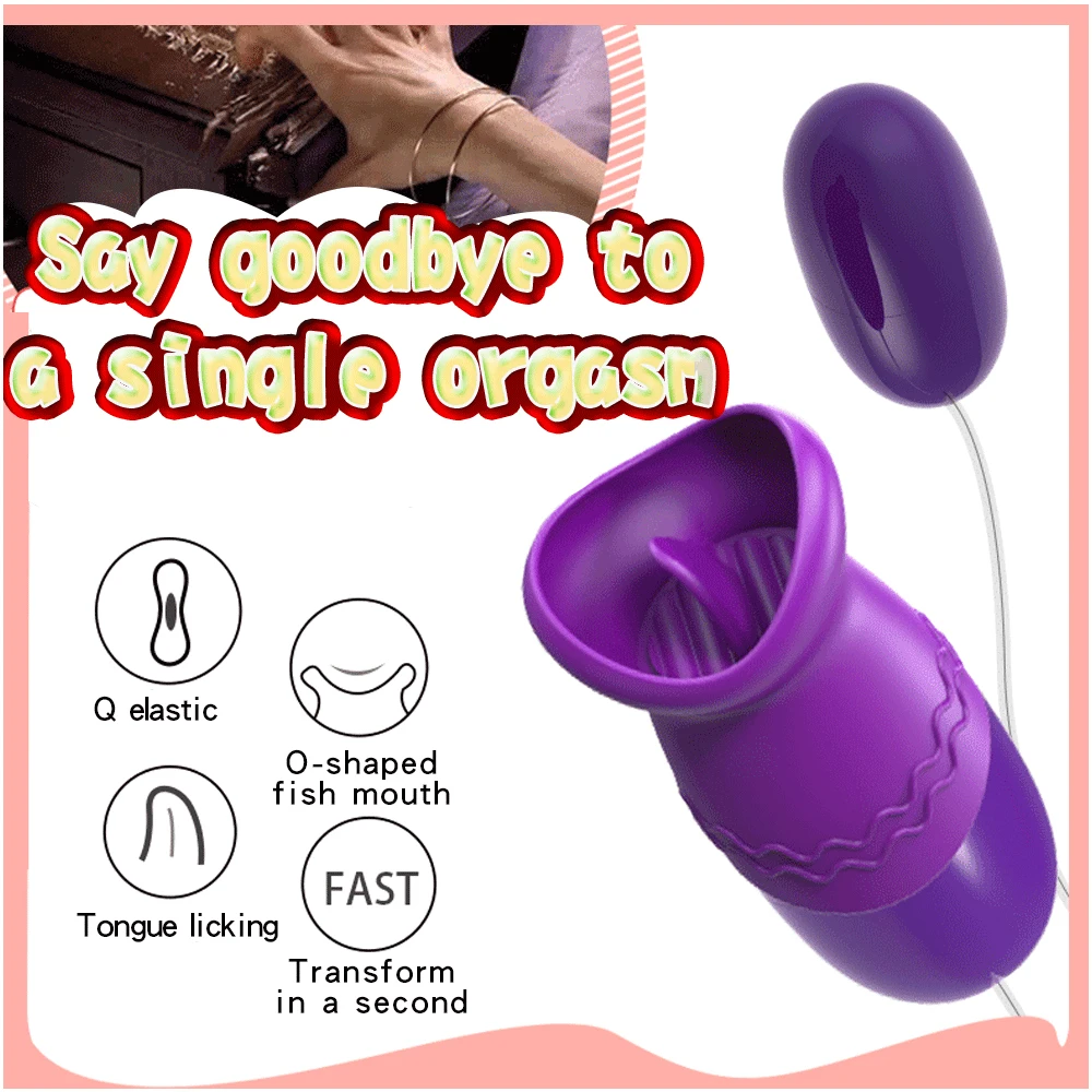 Tongue Oral Licking Vibrators USB Vibrating Egg G spot Vagina Massage Anal Clitoris Stimulator Sex Toys