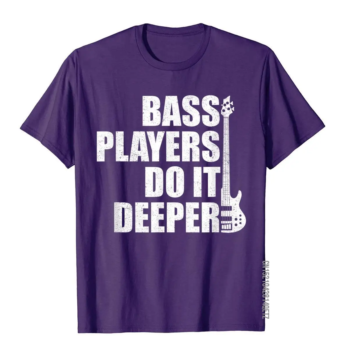 Bass Players Do It Deeper funny bass player T-Shirt__B5617purple
