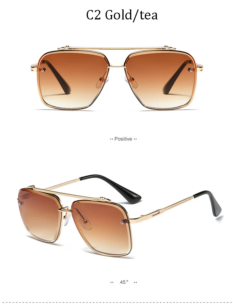 AOZE 2020 Fashion Classic Five style gradient coolunisex sunglasses brand Design men's Vintage sunglasses sun glasses UV400