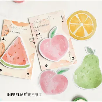 

30 Sheet / Pack Lovely Fruit Sticky Note Paper Kawaii School Stationary Daily Planner To Do List Portable Leave Message Supplies