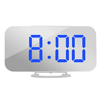 

Alarm Clock with USB Charger, Digital Alarm Clocks for Bedrooms, Large Mirror Surface, Easy Snooze Function, Dimming Mode