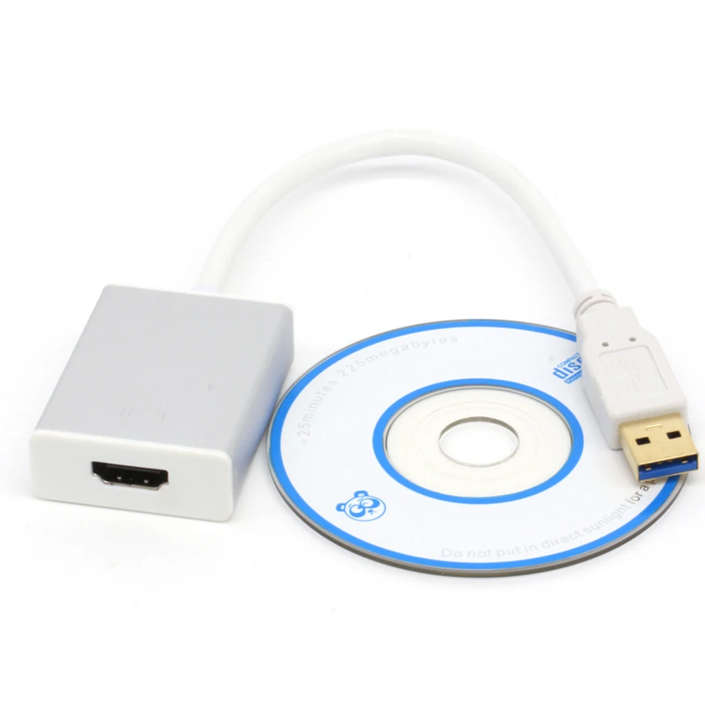 USB 3,0 к HD 1080P видео кабель адаптер для ПК ноутбука HDTV видео кабель из алюминиевого сплава конвертер