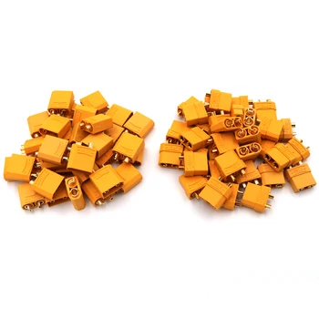 

50 pairs/Lot XT 90 90 A Max Quadcopter Multicopter Connectors Bullet Plug RC Lipo Battery xt-90 XT90U For RC Lipo Battery